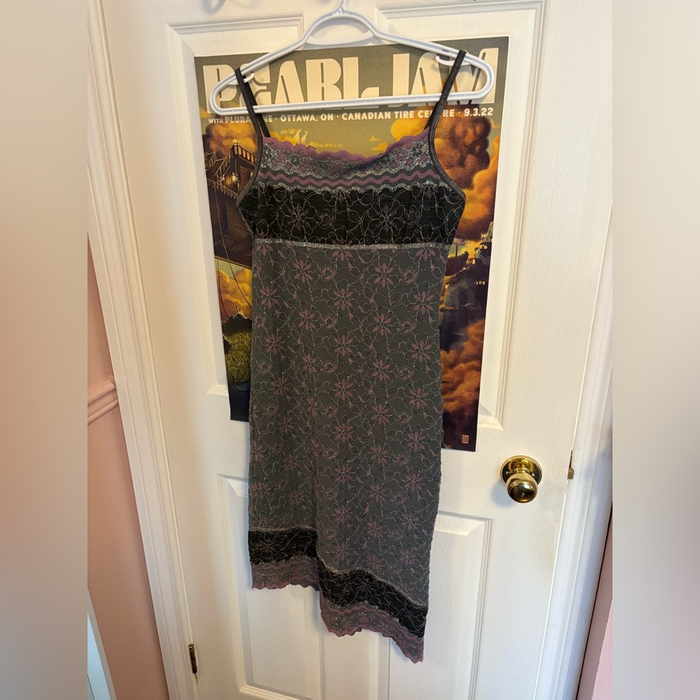 vintage jane norman floral lace dress